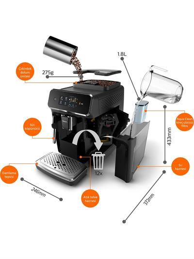 Philips EP2220/10 Tam Otomatik Espresso Makinası