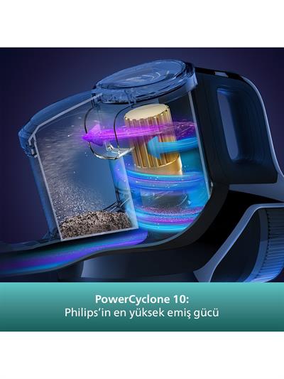 Philips XC8349/01 Aqua Plus 25.2 V Dikey Şarjlı Süpürge