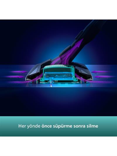 Philips XC8349/01 Aqua Plus 25.2 V Dikey Şarjlı Süpürge