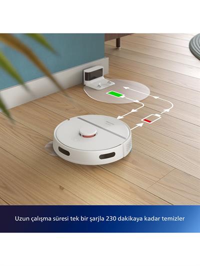 Philips XU3000/01 HomeRun 3000 Serisi Aqua Siyah Akıllı Robot Süpürge