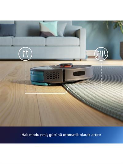 Philips XU3000/01 HomeRun 3000 Serisi Aqua Siyah Akıllı Robot Süpürge