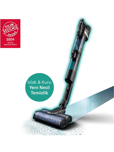 Philips XW9383/01 Aqua Trio 3ü 1 Arada Şarjlı ve Kablosuz Dik Süpürge
