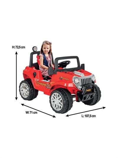 Pilsan Snappy 12V Akülü Araba Jeep - Kırmızı