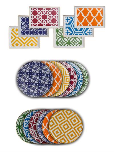Porland Morocco 18 Parça 6 Kişilik İkram ve Kahvaltı Takımı