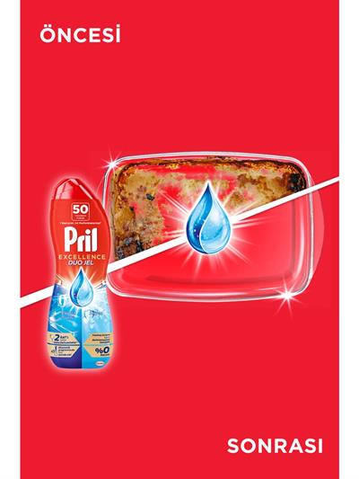 Pril Excellence Duo Jel Bulaşık Makinesi Deterjanı 900 ml