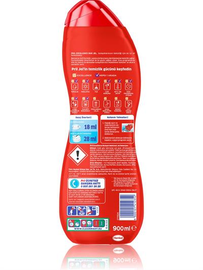 Pril Excellence Duo Jel Bulaşık Makinesi Deterjanı 900 ml