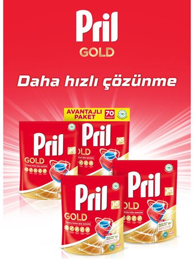 Pril Gold 30 Yıkama Bulaşık Makinesi Deterjanı Tableti