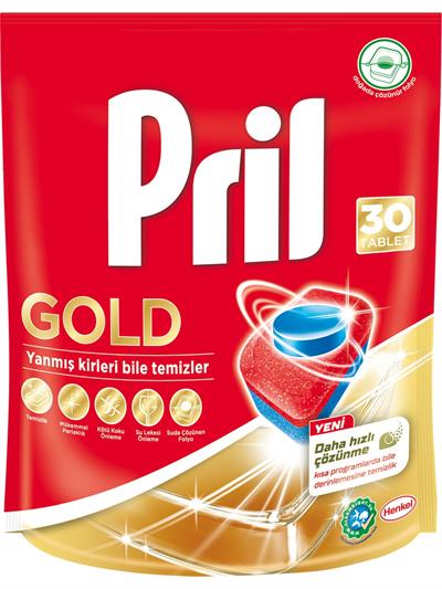 Pril Gold 30 Yıkama Bulaşık Makinesi Deterjanı Tableti