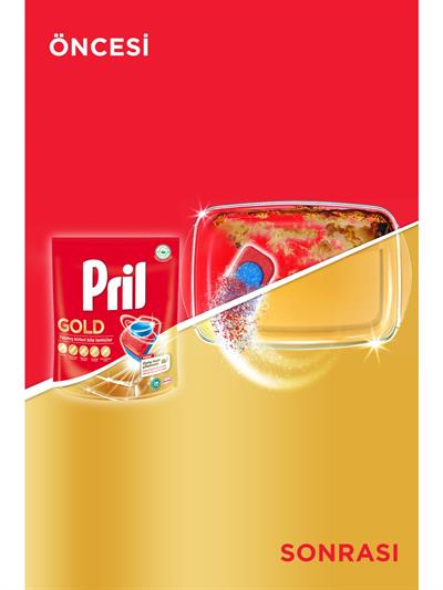Pril Gold 30 Yıkama Bulaşık Makinesi Deterjanı Tableti