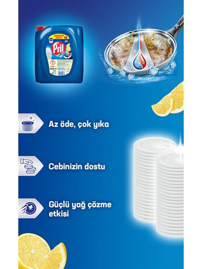 Pril Sıvı Bulaşık Deterjanı 4 kg Limon