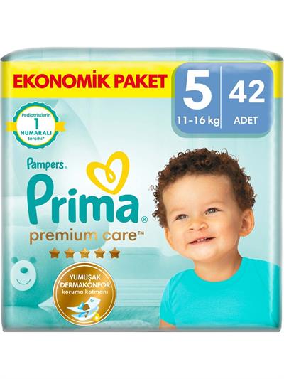 Prima Bebek Bezi Premium Care 5 Numara 42 Adet Ekonomik Paket