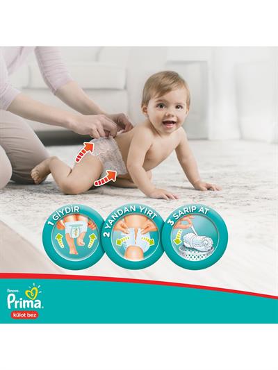 Prima Külot Bebek Bezi 3 Beden 64 Adet Midi Ekonomik Paket