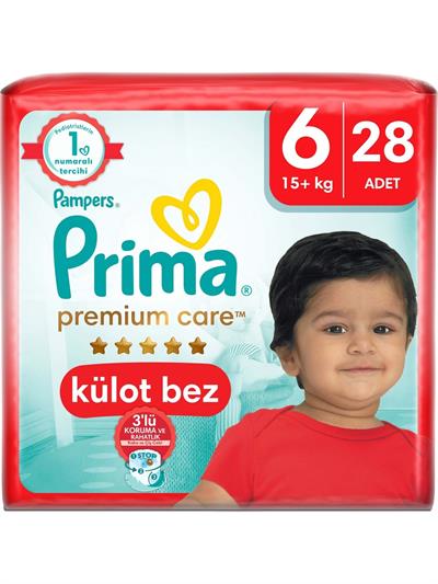 Prima Külot Bebek Bezi Premium Care 6 Numara 28 Adet