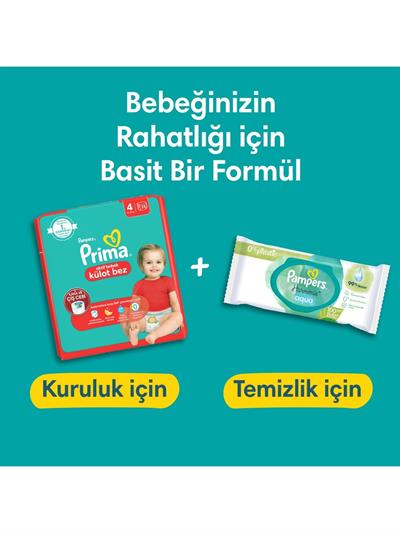 Prima Pampers Prima Külot Bez 7 beden 52li Fırsat Paketi