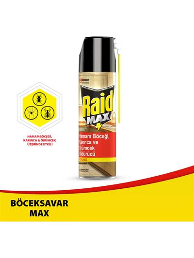 Raid Max Hamam Böceği, Karınca ve Örümcek Öldürücü Sprey