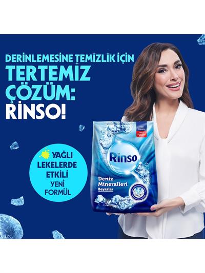 Rinso Toz Çamaşır Deterjanı Deniz Mineralleri Beyazlar İçin Derinlemesine Temizlik 6 KG