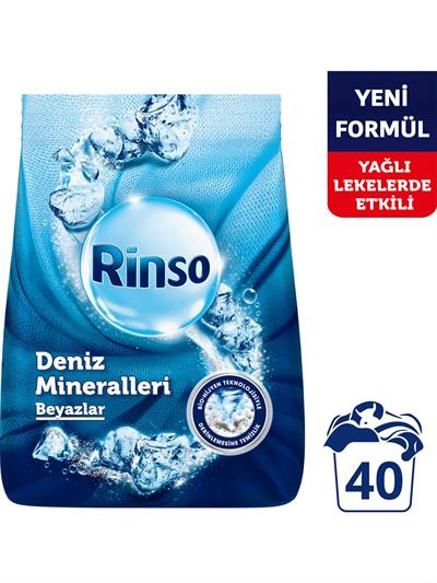 Rinso Toz Çamaşır Deterjanı Deniz Mineralleri Beyazlar İçin Derinlemesine Temizlik 6 KG