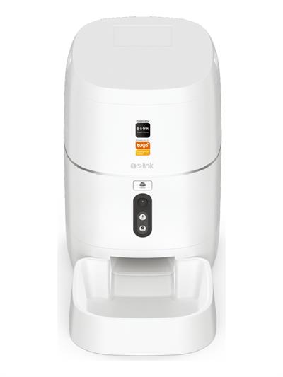 S-link SL-23 Otomatik Yem Kabı 3MP Kamerali Iki Yönlü Ses 6L Wifi Tuya Destekli Akıllı Kedi köpek Besleyici