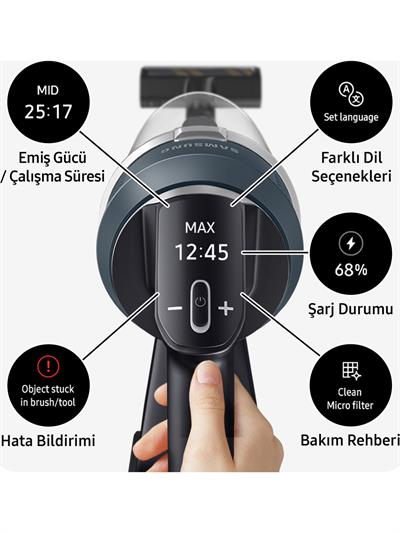 Samsung VS20C8524TB/TR Jet 85 Şarjlı Dikey Süpürge