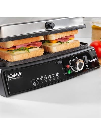 Schafer Concept Grill Tost Makinesi-Inox