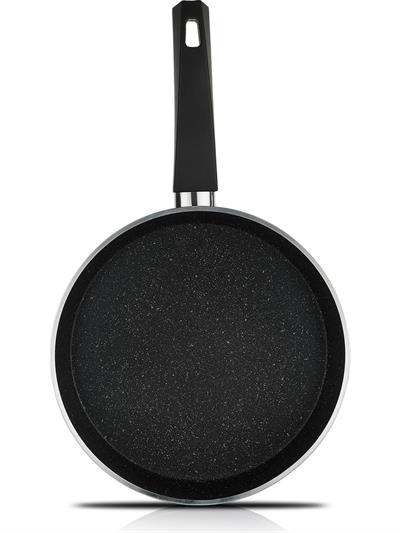 Schafer Dark Storm Yanmaz Yapışmaz Tencere Seti 12 Parça- Siyah