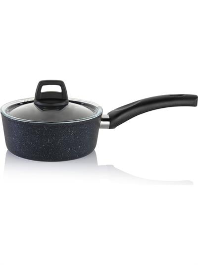 Schafer Dark Storm Yanmaz Yapışmaz Tencere Seti 12 Parça- Siyah