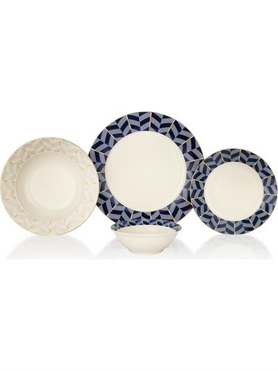 Schafer Fiesta Yemek Takımı 24 Parça-Lacivert