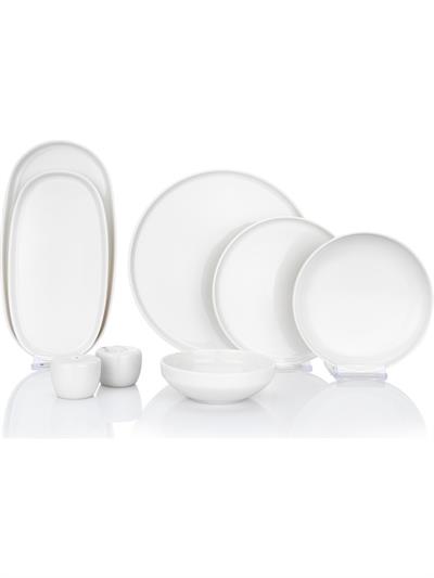 Schafer Lilya Yemek Takımı 55 Parça -Beyaz