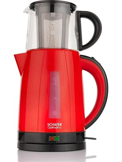 Schafer Optimal Pls Elektrikli Çay Makinesi Kırmızı