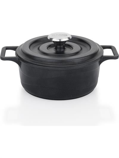 Schafer Pro Cast Mini Döküm Tencere Seti 5 Parça-Siyah
