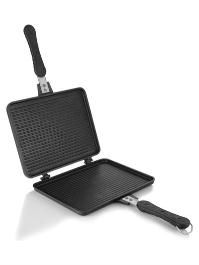 Schafer Tastemake Döküm Ocak Üstü Tost Izgara 20X26 cm - 2 Parça