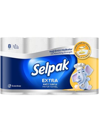 Selpak Extra Yağ Emici 8li Havlu