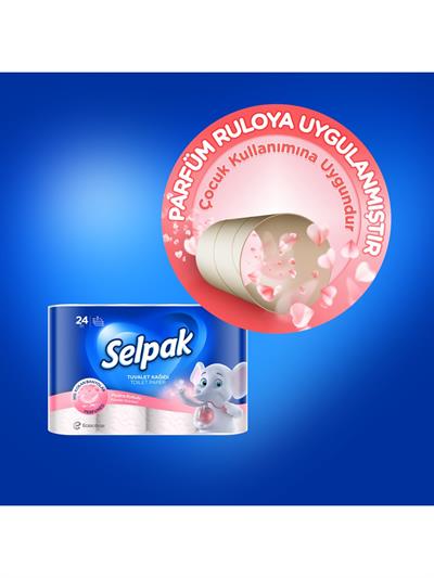 Selpak Tuvalet Kağıdı 24lü Pudra Kokulu