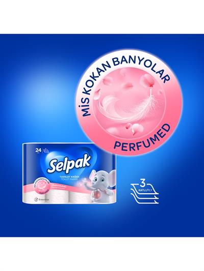 Selpak Tuvalet Kağıdı 24lü Pudra Kokulu