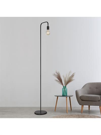 Siyah Modern Tasarım Retro Dekoratif Metal Lambader