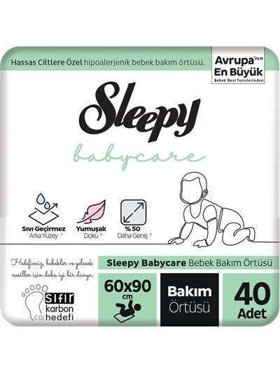 Sleepy Babycare Bebek Bakım Örtüsü 60X90 cm 4X10 40 Adet