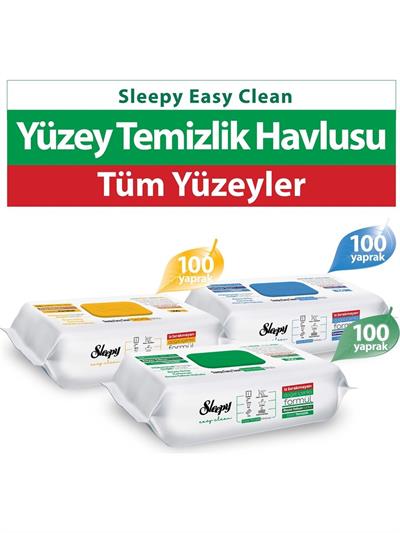 Sleepy Easy Clean Beyaz Sabun Katkılı+Çamaşır Suyu Katkılı+Arap Sabunu Katkılı 3X100