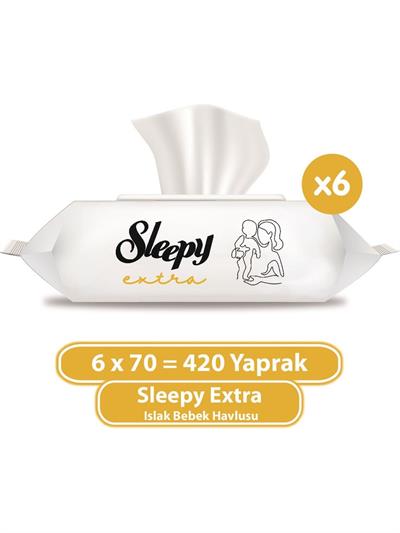 Sleepy Extra Islak Bebek Havlusu 6X70 (420 Yaprak)