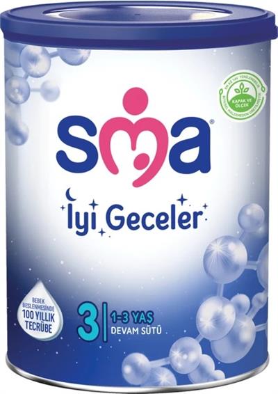 SMA İyi Geceler 3 800 gr 1-3 Yaş Devam Sütü