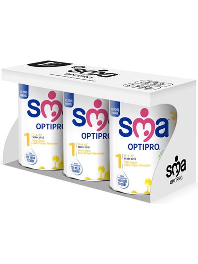 SMA Optipro Probiyotikli 1 0-6 Ay Bebek Sütü 800 gr x 3 Adet