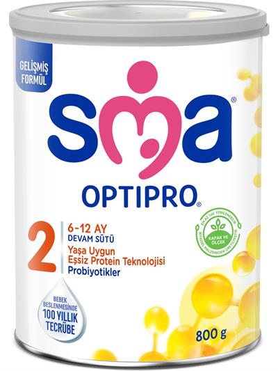 SMA Optipro Probiyotikli 2 800 gr 6-12 Ay Devam Sütü