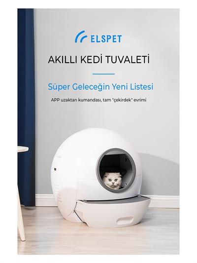 Smart Pro Akıllı Otomatik Kedi Tuvaleti , App Kontrol , Uv Temizleme SCT01