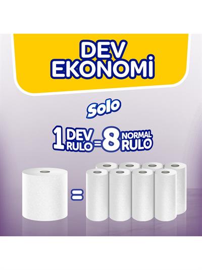 Solo Kağıt Havlu Dev Rulo (1=8)