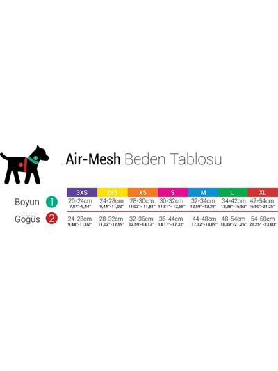 TailPetz Tailpetz Airmesh Kırmızı Göğüs Tasması S