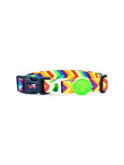 TailPetz Tailpetz Rainbow S Küçük Irk Köpek Boyun Tasması (Boyun 25 cm x 40 cm)