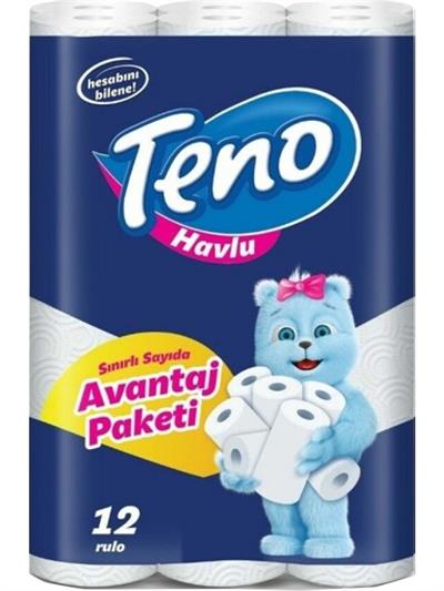 Teno Ultra Kağıt Havlu Çift Katlı 12li Paket (2li Set)