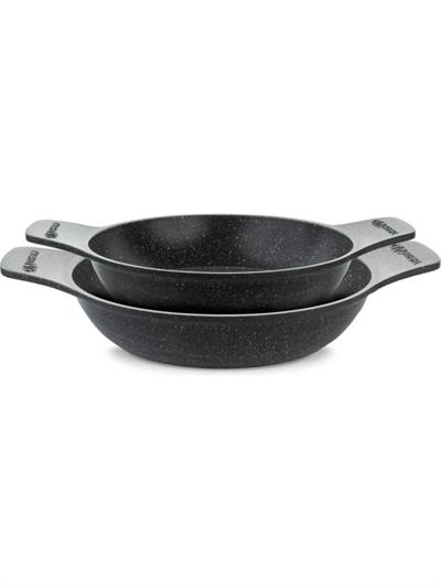 Thermoad 2 li Güveç Sahan Seti Granit Döküm Tava Seti 20CM 22CM