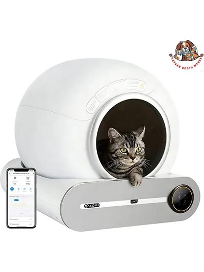 Yasomi Smart Cat Cleaner 9 lt Kapasiteli ve Wifi Uygulama Bağlantılı Kedi Tuvaleti