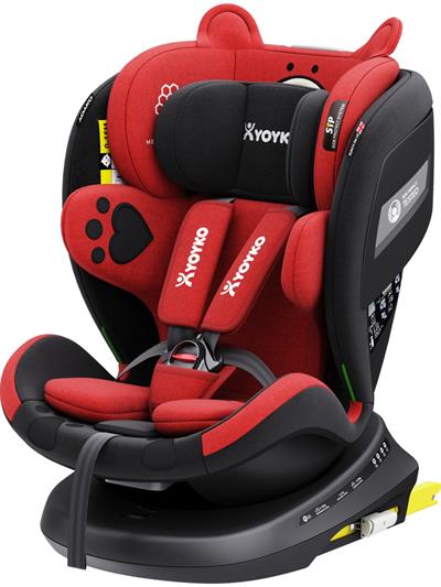 Yoyko Bear 360 ° Dönebilir Yatabilir i-Size 0-36 Kg Oto Koltuğu ISOFIX/SIP/LATCH - Gri