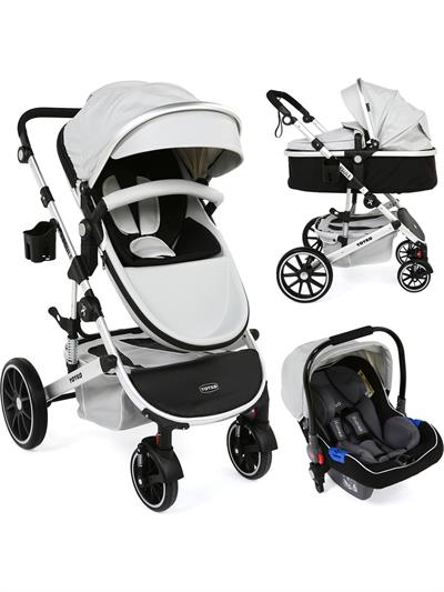 Yoyko Capsule Egg Travel Sistem Bebek Arabası Siyah Rose